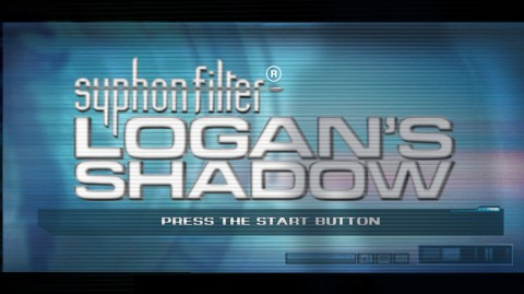 Syphon Filter: Logan's Shadow title screen for PSP